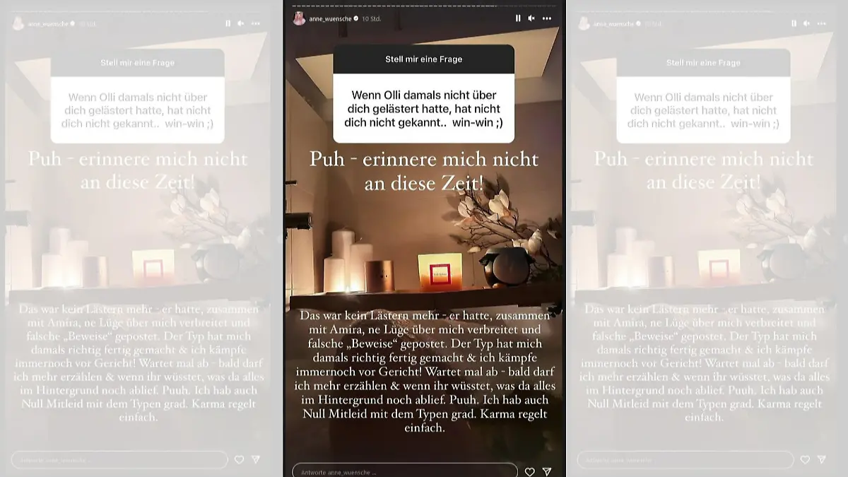 Anne Wünsche klärt ihre Follower über ihren Gerichtsstreit mit Comedian Oliver Pocher auf.
