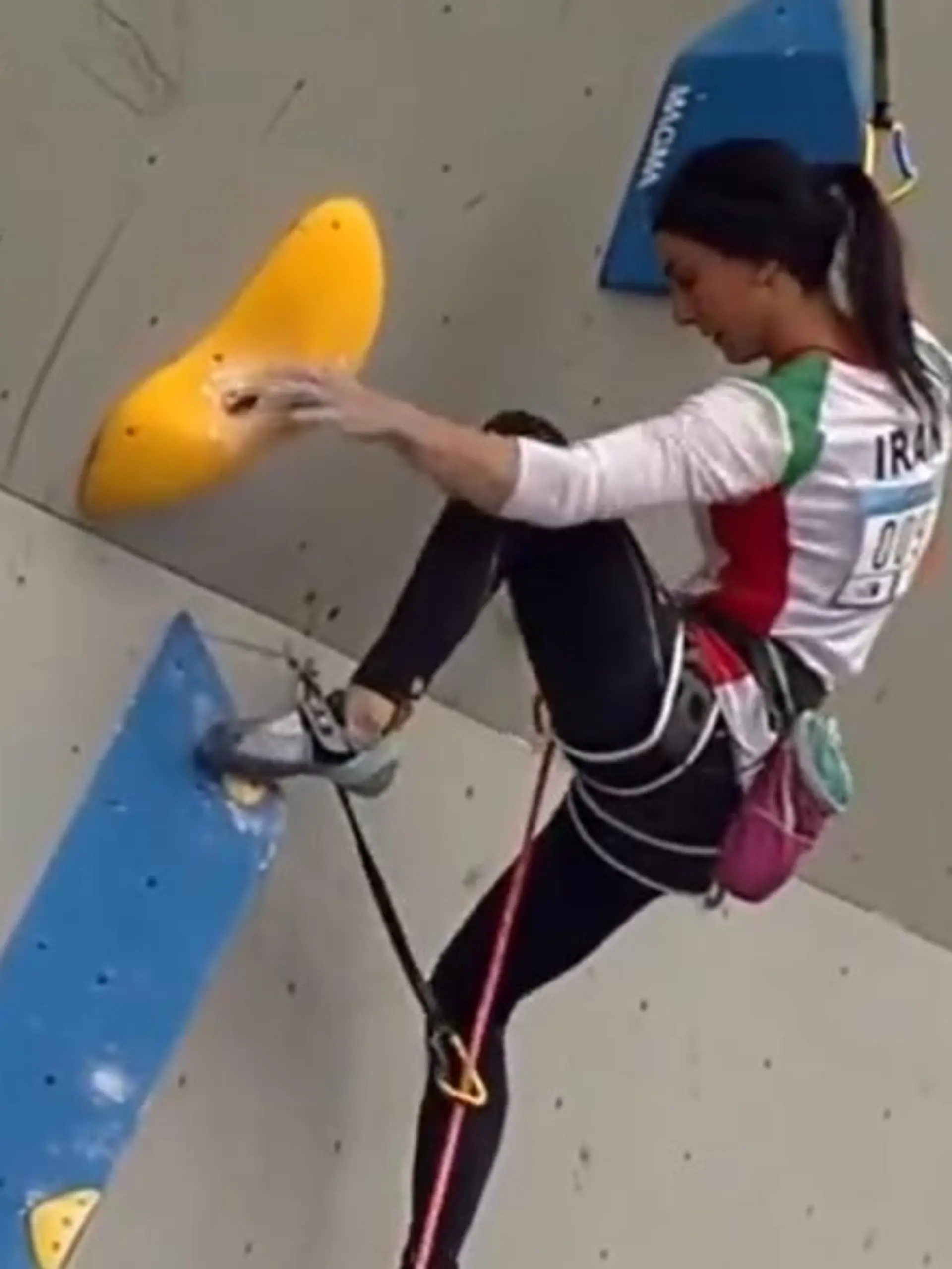 Elnaz Rekabi kletterte bei der Asienmeisterschaft ohne Kopftuch