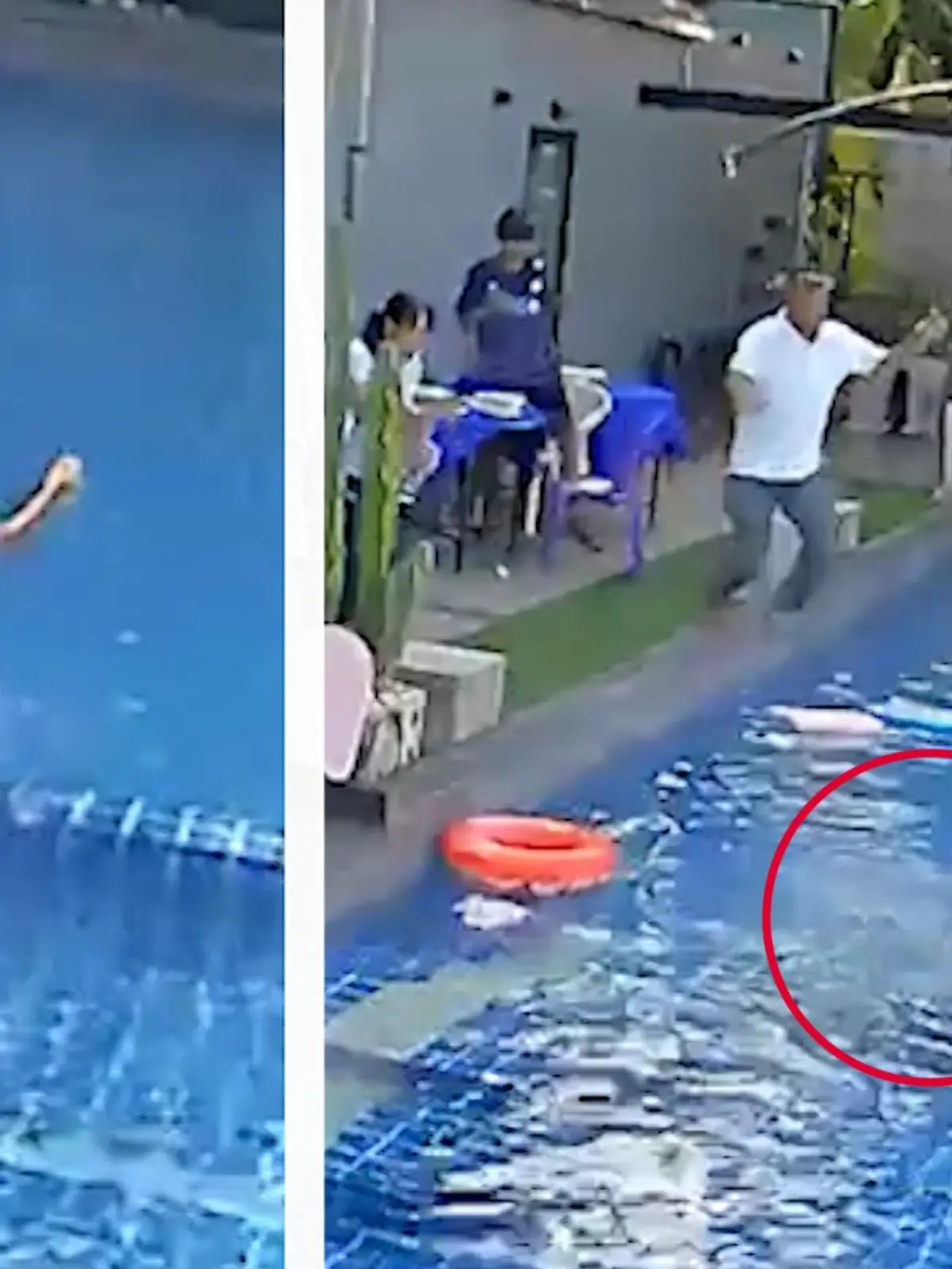 Dieser Ausrutscher hätte für ihn das Leben kosten können!
Während eine Familie aus Thailand im Garten bruncht, spielt ein Junge im Kinderbereich des Pools. Doch sein Balanceakt wird ihm dabei fast zum Verhängnis - im Video.