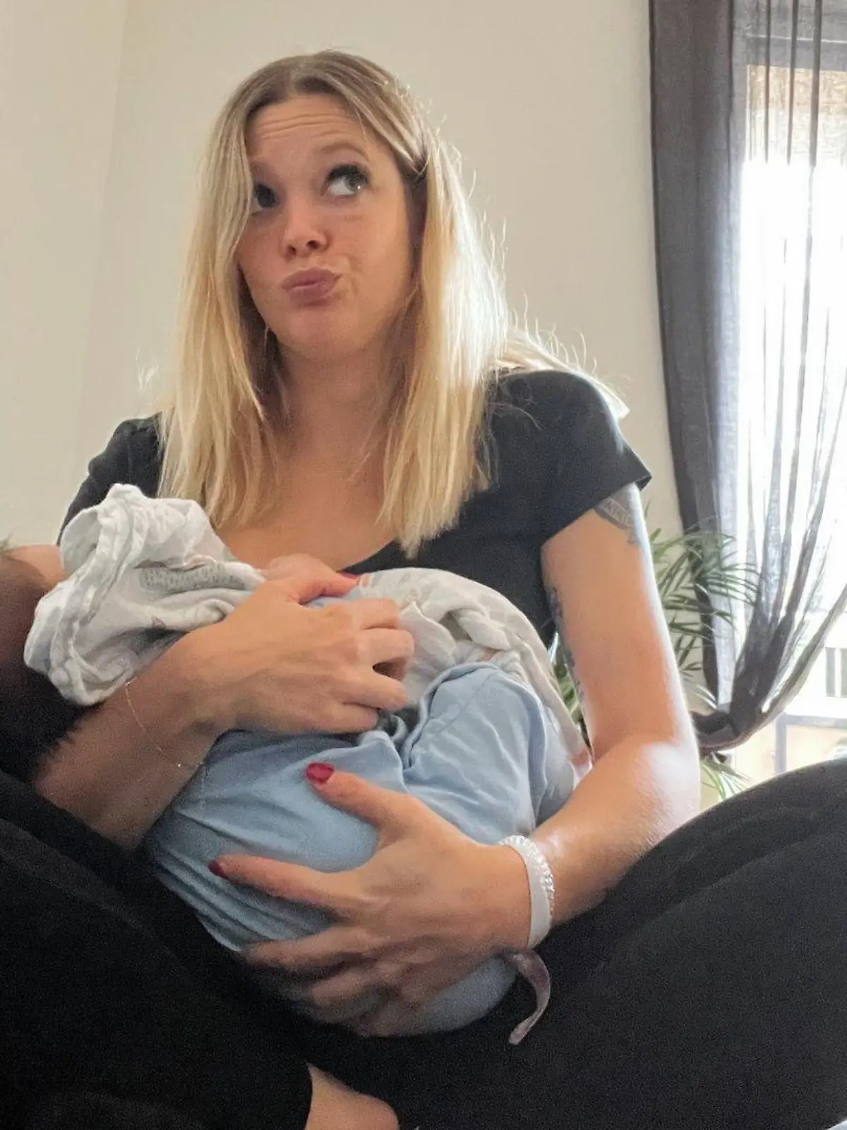 Anne Wünsche mit Sohn Sávio