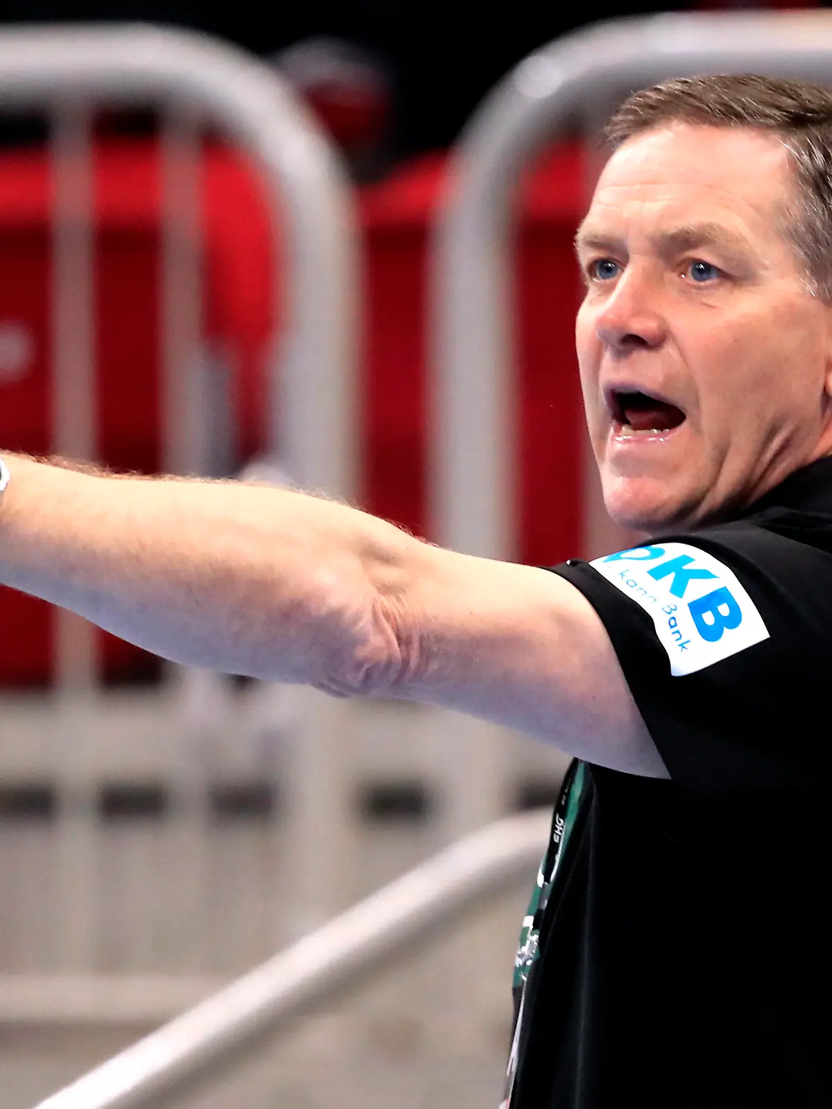  GISLASON Alfred Trainer Team Deutschland Handball Laenderspiel Deutschland - Portugal am 07.11.2021 in Duesseldorf im PSD Bank Dome *** GISLASON Alfred Trainer Team Germany Handball Germany Portugal on 07 11 2021 in Duesseldorf at PSD Bank Dome