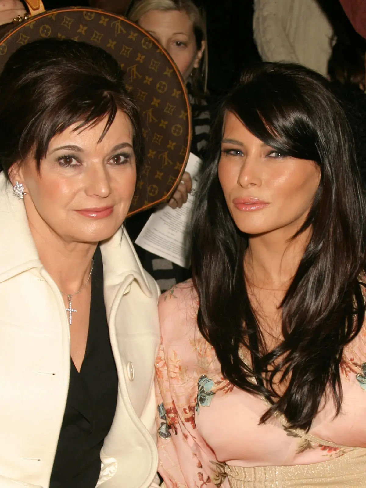 Melania Knauss Trump and mother Amalija Knavs attend the Zac Posen Showing of Fall Collection at The Tent at Bryant Park in New York City on February 12, 2004. Photo Copyright: xHenryxMcGee/MediaPunchx