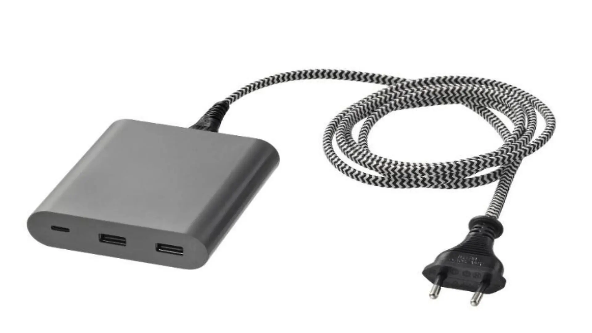 Zurückgerufen wird das Ladekabel ÅSKSTORM USB-Ladegerät 40W dunkelgrau von IKEA.