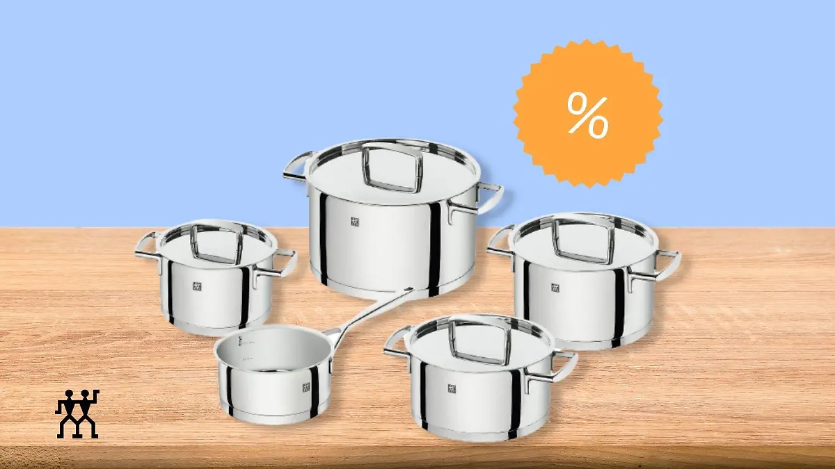 Das fünfteilige Kochtopf-Set von Zwilling ist im Angebot.