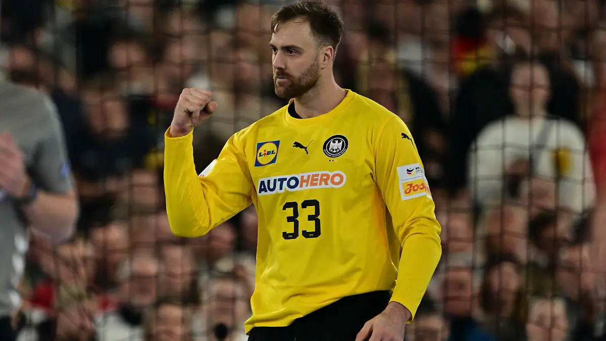 Andreas Wolff ( Deutschland ), Deutschland vs. Schweiz, Europameisterschaft, Laenderspiel, Handball, 10.01.2024 / action press