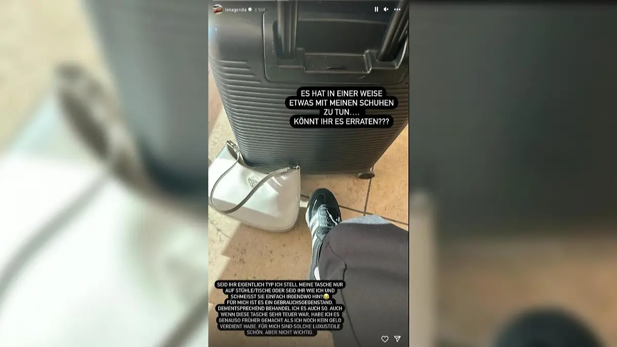 Screenshot aus Lena Gerckes Story.