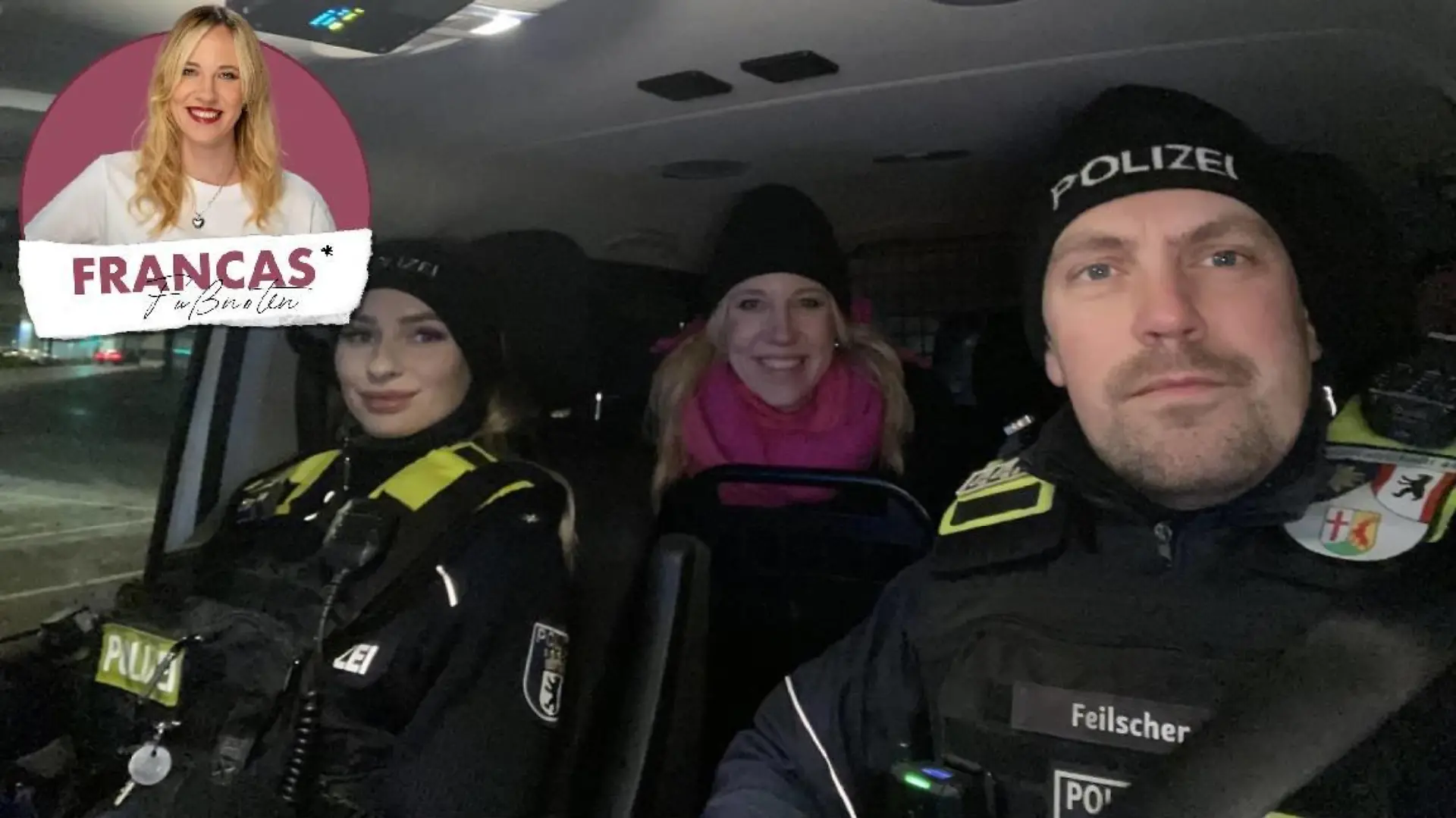 RTL-Reporterin Franca Pörsch begleitet Marie und Tobi auf Streife durch Berlin-Tempelhof. Die Reportage dazu gibt es bald auf Youtube zu sehen.