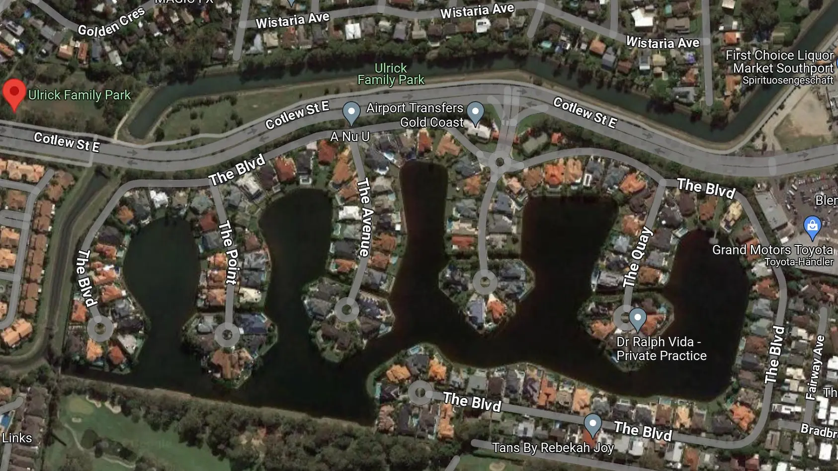 Halbinseln sehen aus wie Penisse