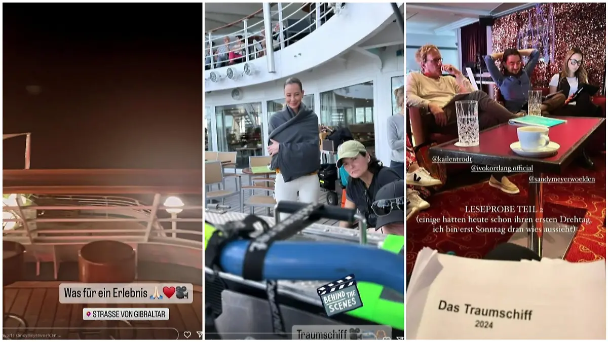Alessandra Meyer-Wölden teilt Impressionen von ihrem „Traumschiff“-Dreh.