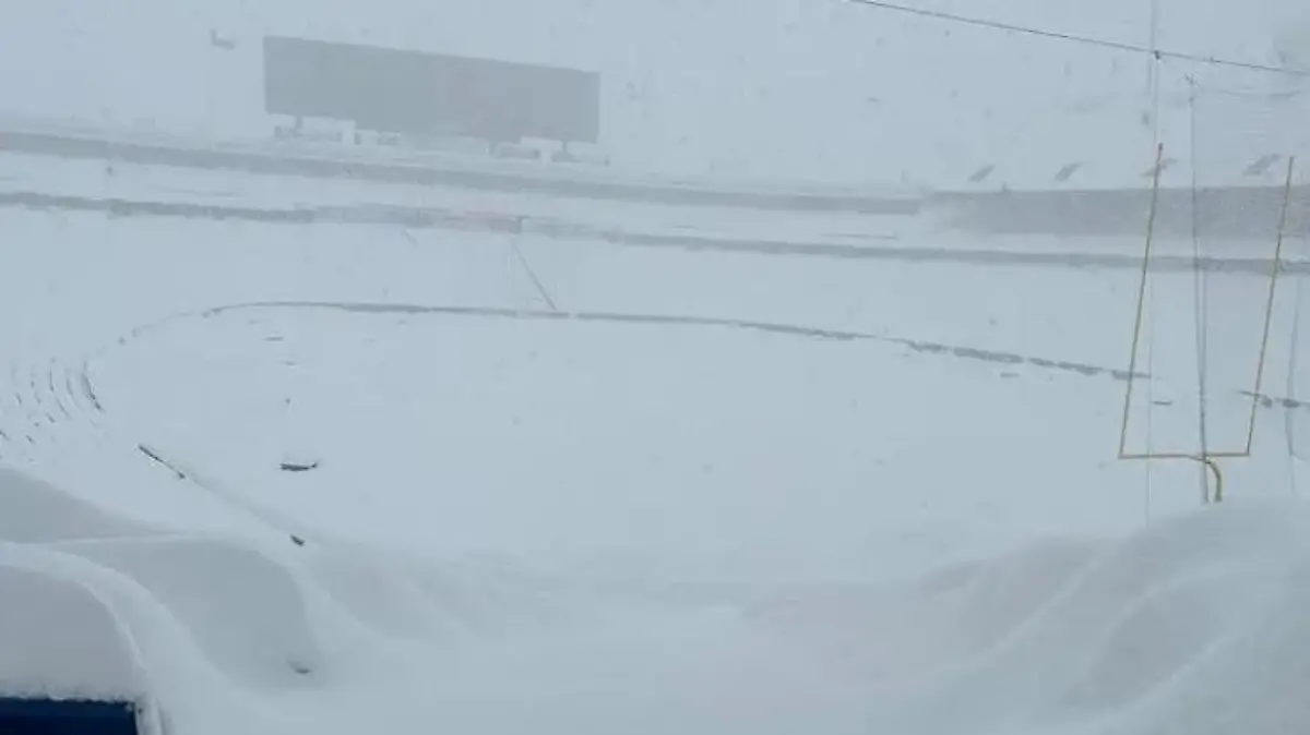 Land unter im Bills-Stadion!