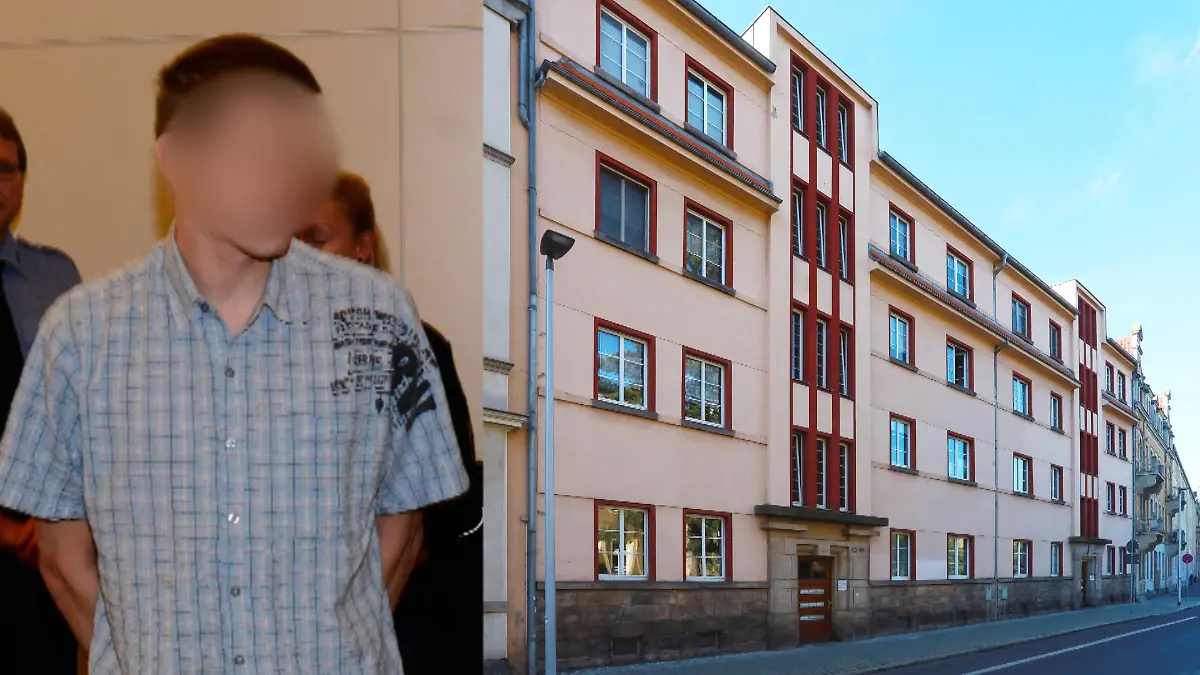 Enrico O. (damals 30) vor Gericht. Acht Jahre später zieht er in das Haus seines Opfers.