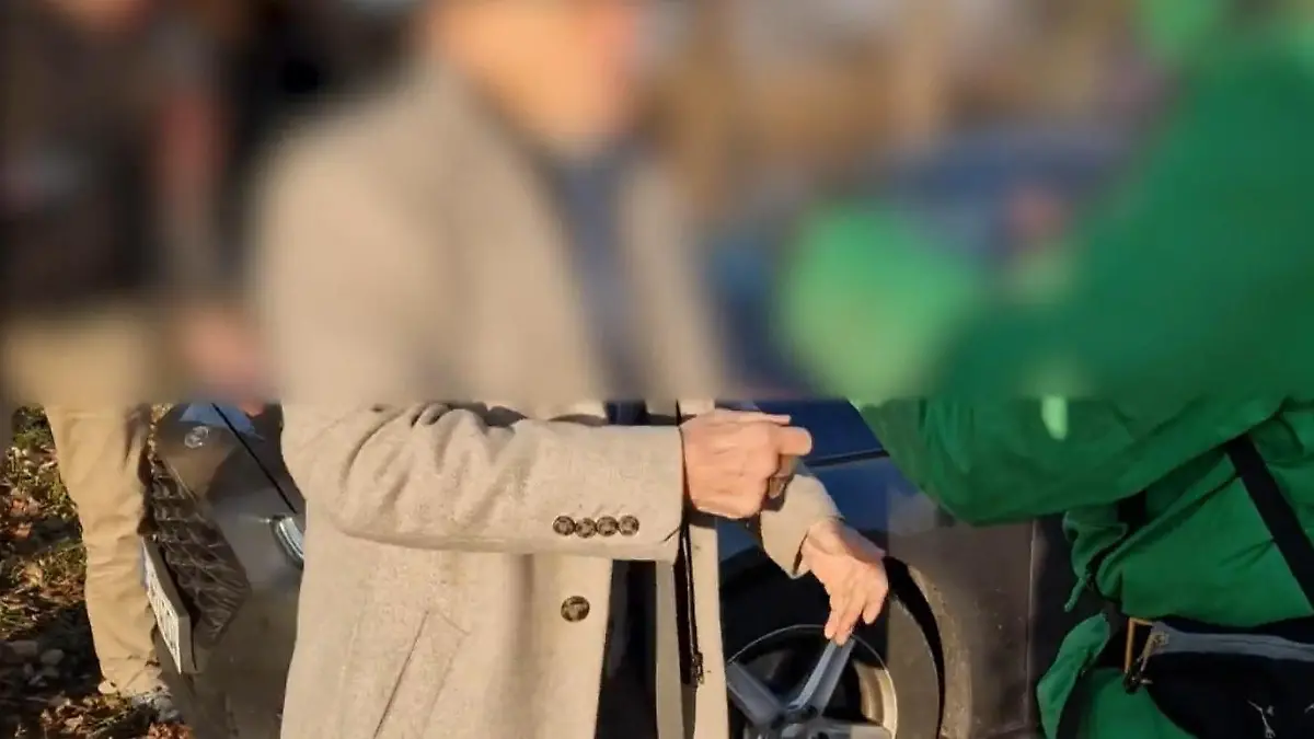 Grünen Politiker bei Demo angefahren