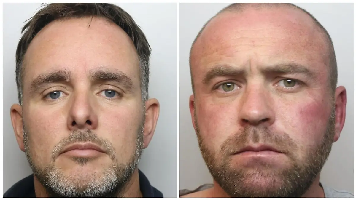 Die beiden Polizisten Matthew Longmate (links) und Daniel Nash (rechts) wurden wegen ihres Fehlverhaltens für schuldig befunden. Daniel Nash starb im September 2023 an Krebs.