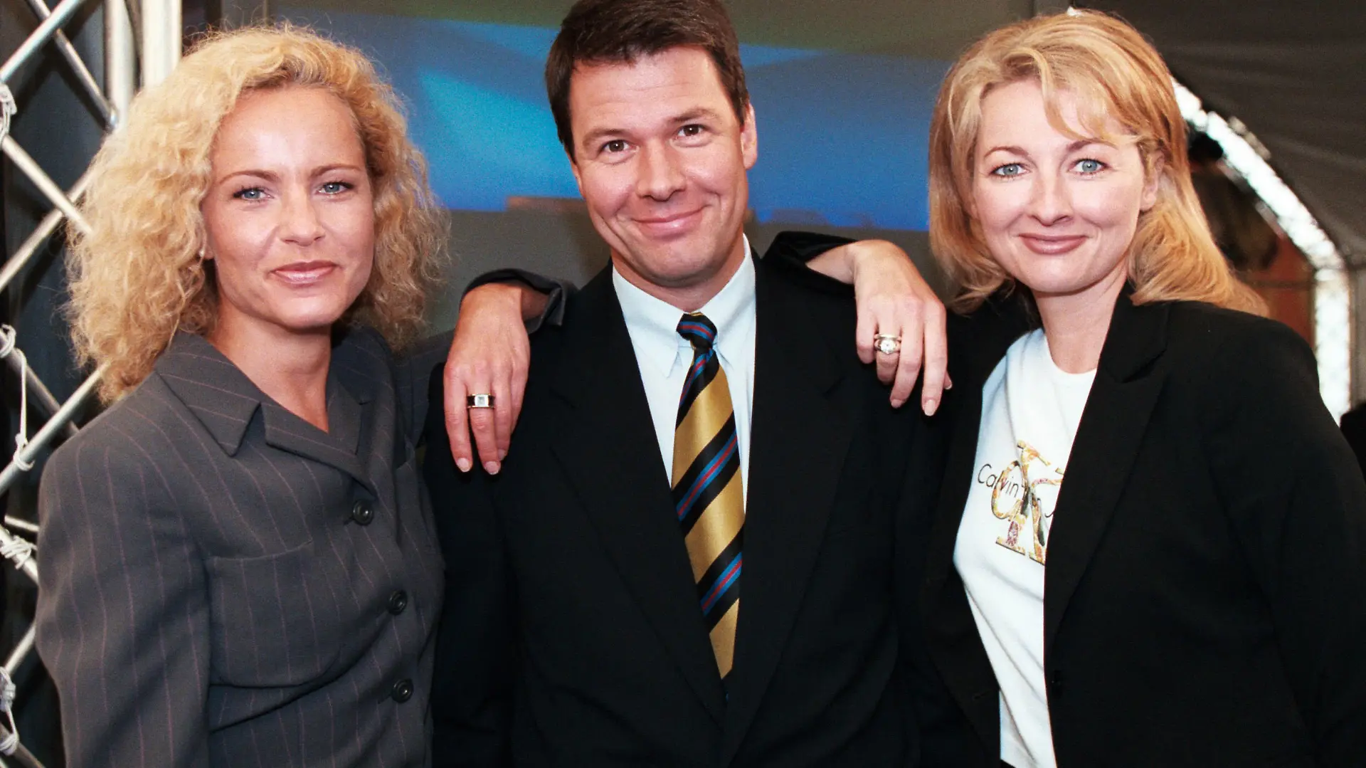 RTL - Peter Kloeppel - Frauke Ludowig - (v.l.n.r) Katja Burkard, deutsche Fernsehmoderatorin, Moderatorin - Peter Kloeppel, deutscher Journalist, Fernsehmoderator, Moderator - Frauke Ludowig, deutsche Fernsehmoderatorin, Moderatorin