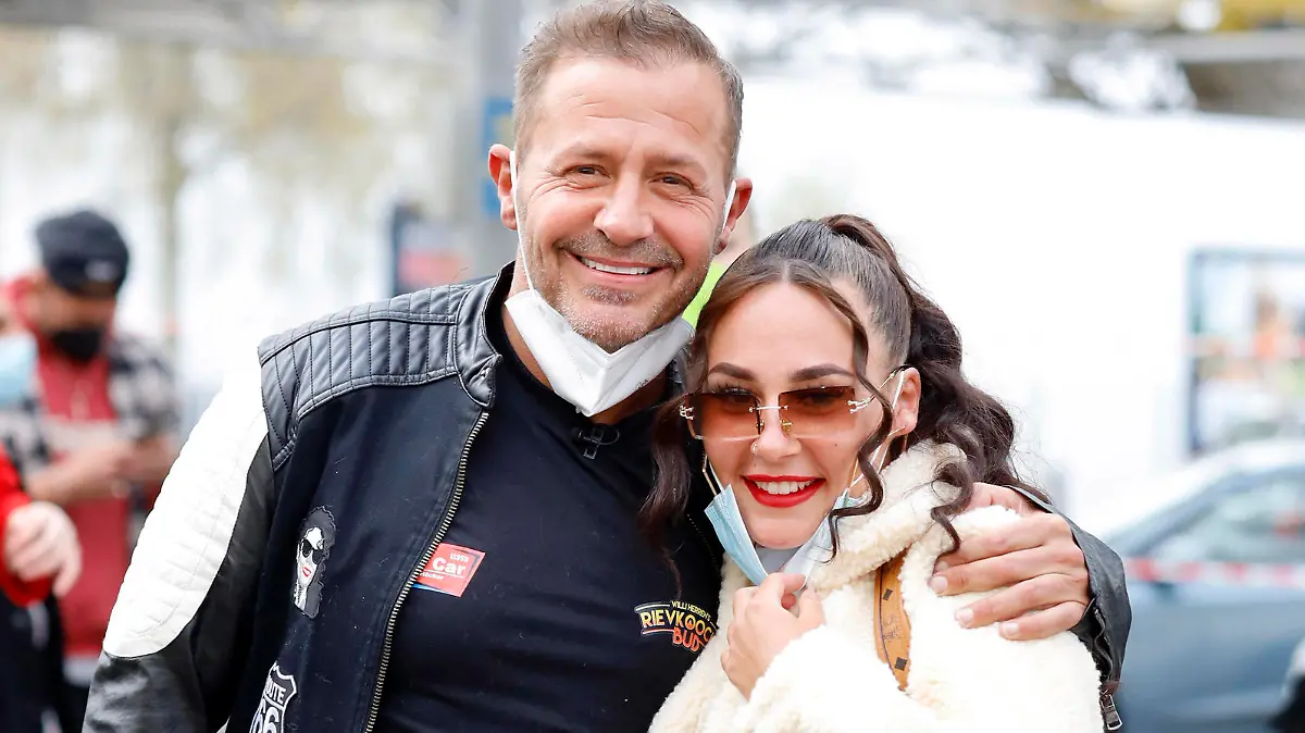 Willi Herren mit Tochter Alessia Anfang April 2021 in Köln, wenige Tage vor seinem Tod.