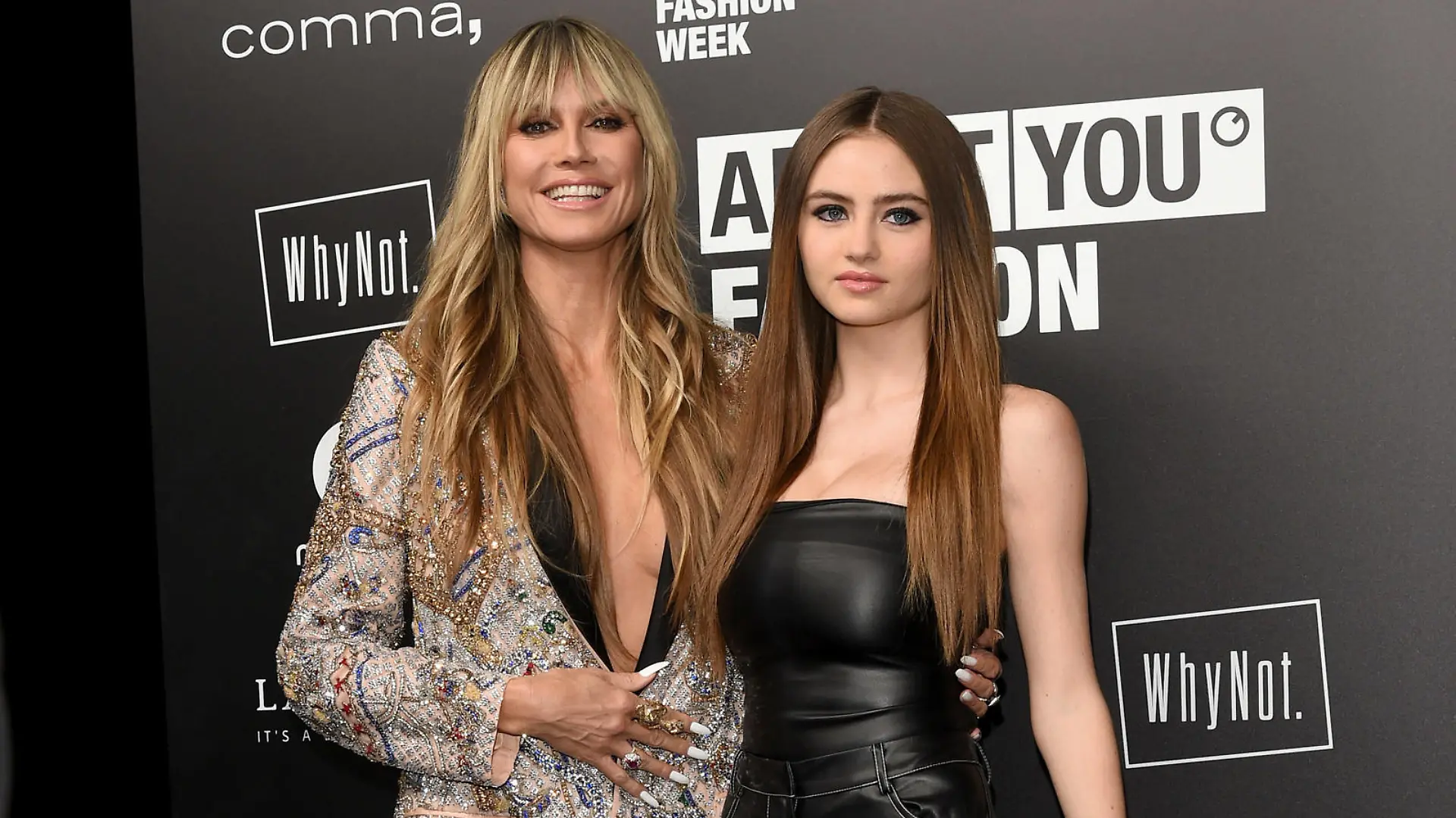 Entertainment Bilder des Tages Milan, About You fashion show - Celebrities arrivals - Heidi Klum, Leni Klum PUBLICATIONxNOTxINxITA Copyright: xAlbertoxTerenghix/xipa-agency.nex/xComi/Terenghix