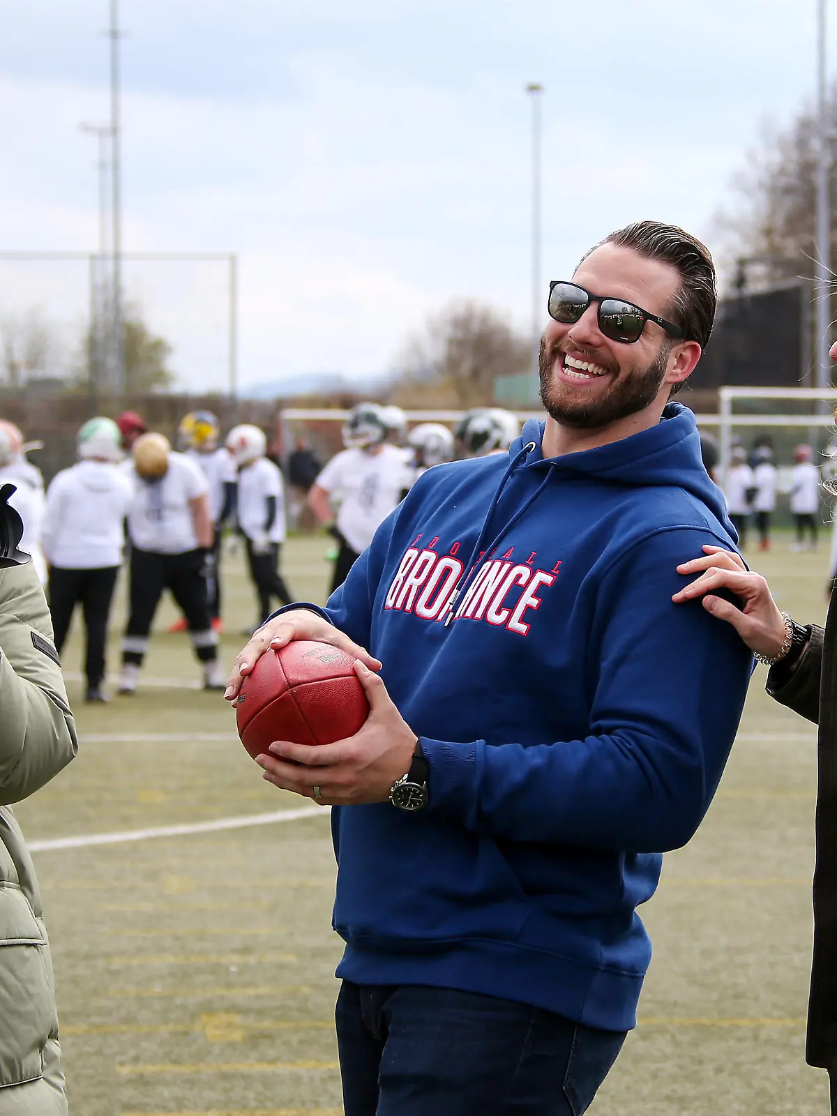 BAU // 10.04.2022, Deutschland, Ludwigsburg, Football-Camp in Ludwigsburg mit Björn Werner