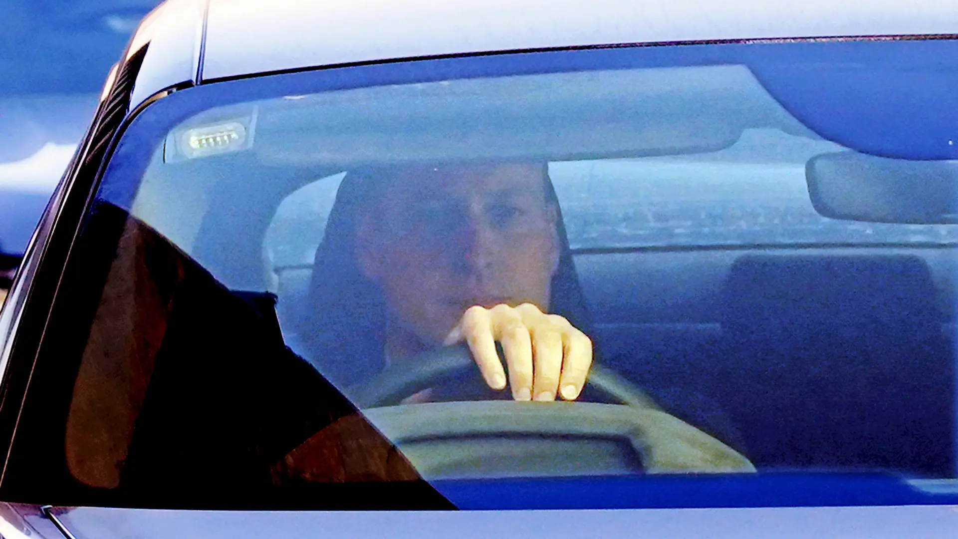 Britain's Prince William drives away from the London Clinic, in central London, where Kate, the Princess of Wales is recovering after undergoing successful abdominal surgery, Thursday Jan. 18, 2024. (Lucy North/PA via AP)