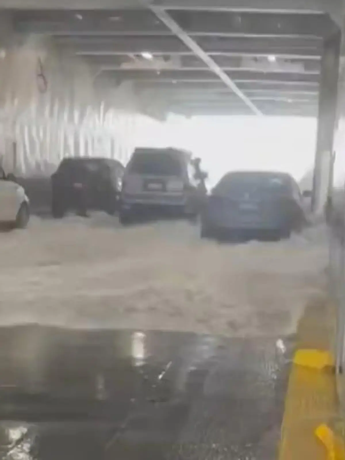 Plötzlich wird das ganze Schiff geflutet!

Bei der Überfahrt einer Fähre in den USA, schlägt die raue See unerbittert zu: Aufgeschäumte Wellen fluten das Deck. Ein Mitarbeiter filmt den Vorfall, bei dem keine Menschen verletzt werden. Die spektakulären Bilder zeigen wir im Video.