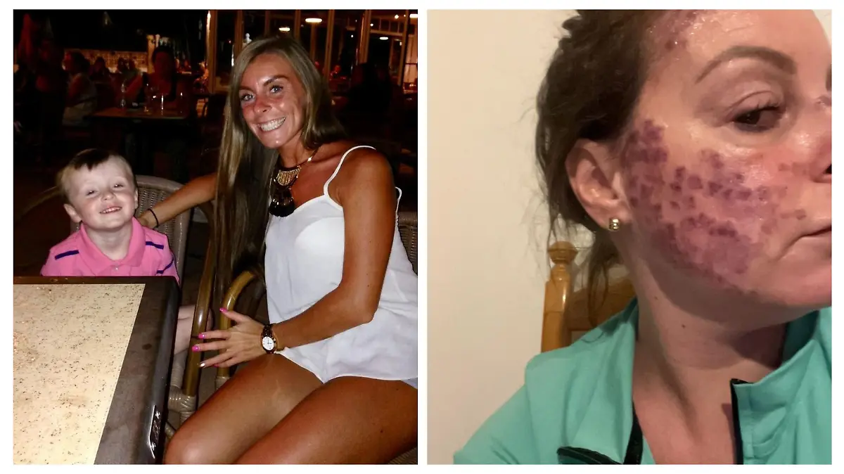 Fionnghuala Maguire mit Kind