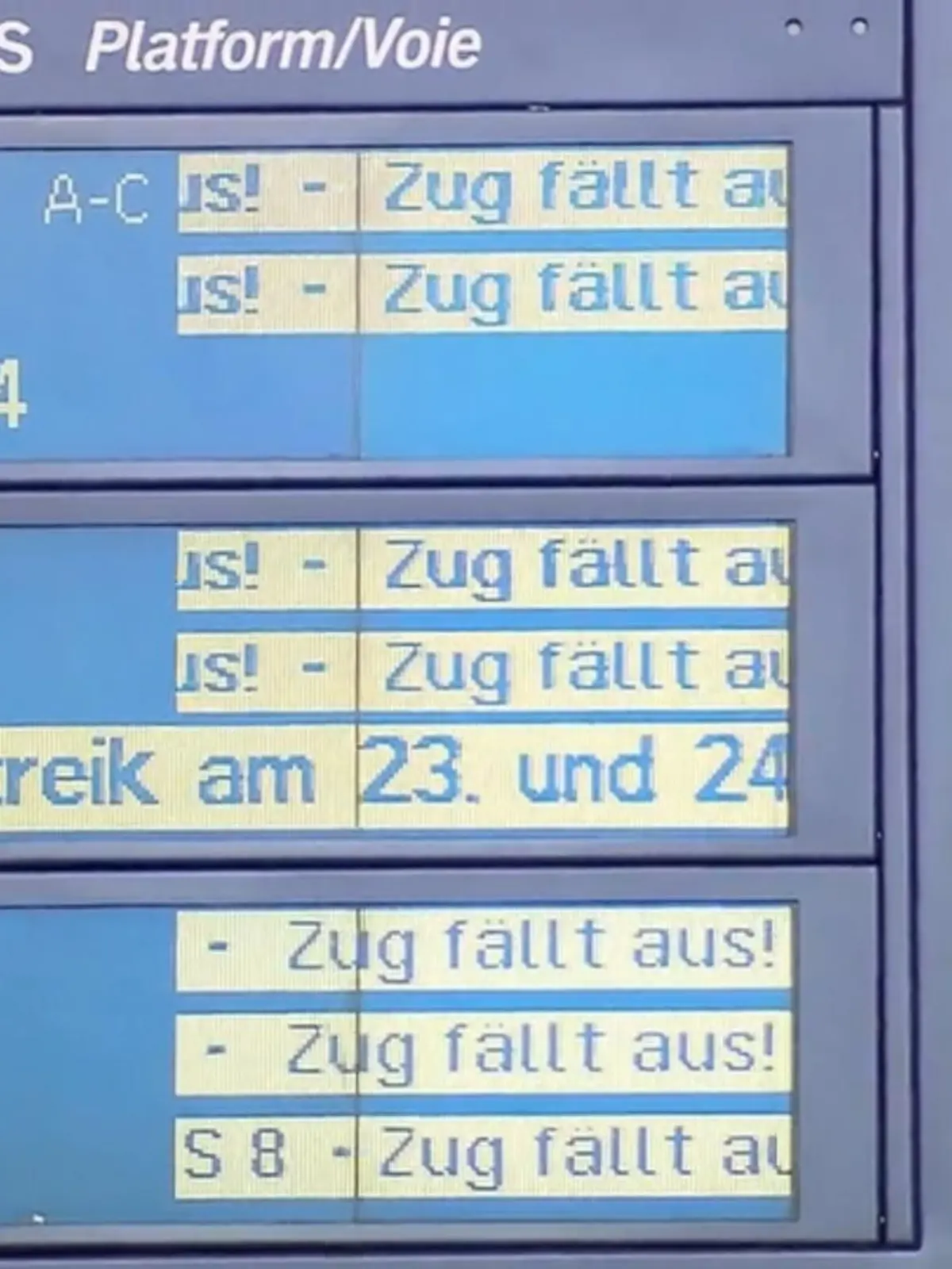 Bild zu: "Sechstägiger Arbeitskampf bei der Bahn"