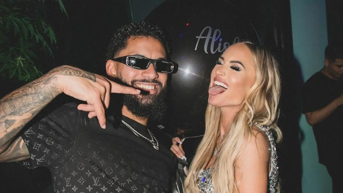 Alisha Lehmann und ihr Freund Douglas Luiz.