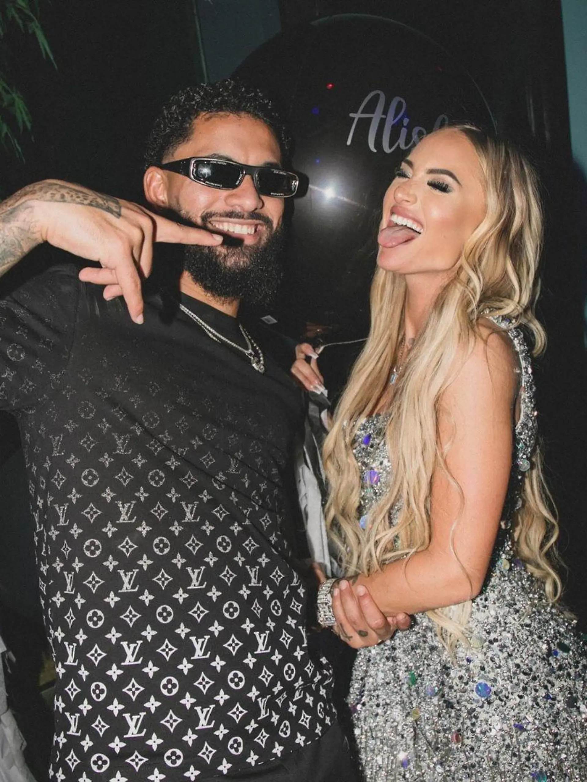 Alisha Lehmann und ihr Freund Douglas Luiz.