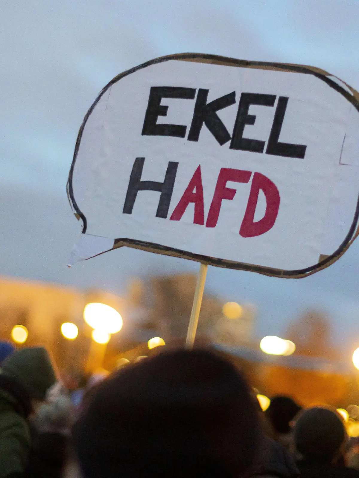 Demonstranten bei der Demo - Demokratie verteidigen - Zusammen gegen Rechts - , vor dem Reichstag Berlin, 21.01.2024. EkelhAfD, Ekelhaft Berlin Deutschland *** Demonstrators at the demo Defending democracy together against the right, in front of the Reichstag Berlin, 21 01 2024 EkelhAfD, Ekelhaft Berlin Germany Copyright: xThomasxImox