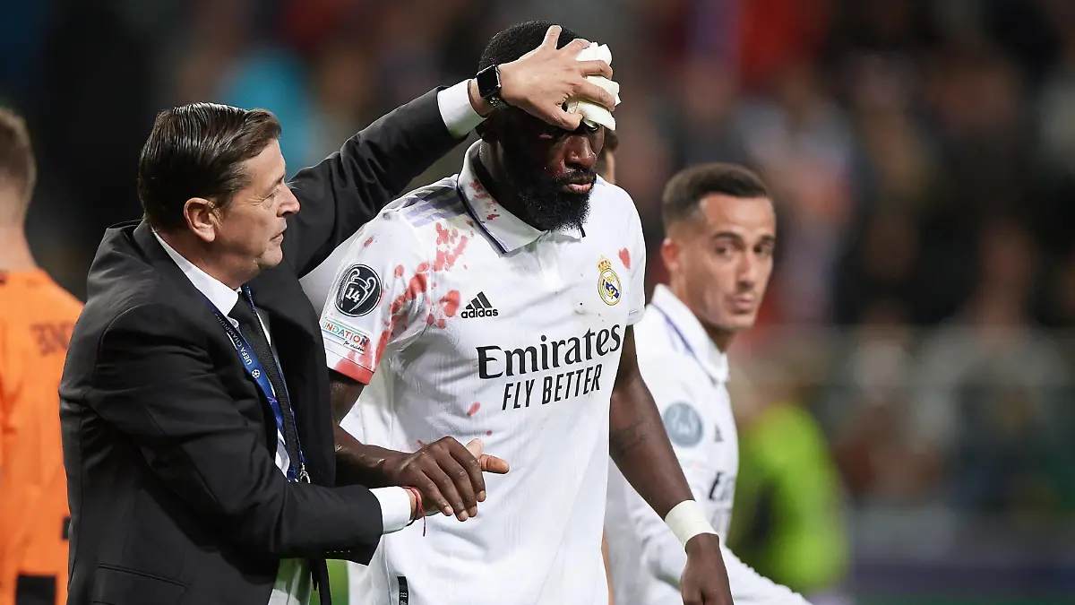 2022.10.11, Warszawa Pilka nozna, UEFA Liga Mistrzow Sezon 2022/2023 Mecz Grupy F Shakhtar Donetsk - Real Madrid N/z Antonio Rudiger Foto Rafal Oleksiewicz / PressFocus 2022.10.11, Warsaw UEFA Champions League Season 2022/2023 Group F Match Shakhtar Donetsk - Real Madrid Antonio Rudiger Credit Rafal Oleksiewicz / PressFocus / NEWSPIX.PL --- Newspix.pl PUBLICATIONxNOTxINxPOL 20221011RO_22523397