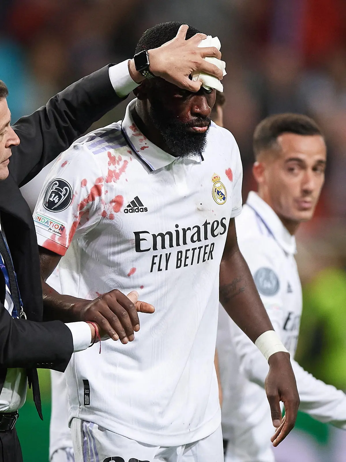 2022.10.11, Warszawa Pilka nozna, UEFA Liga Mistrzow Sezon 2022/2023 Mecz Grupy F Shakhtar Donetsk - Real Madrid N/z Antonio Rudiger Foto Rafal Oleksiewicz / PressFocus 2022.10.11, Warsaw UEFA Champions League Season 2022/2023 Group F Match Shakhtar Donetsk - Real Madrid Antonio Rudiger Credit Rafal Oleksiewicz / PressFocus / NEWSPIX.PL --- Newspix.pl PUBLICATIONxNOTxINxPOL 20221011RO_22523397 