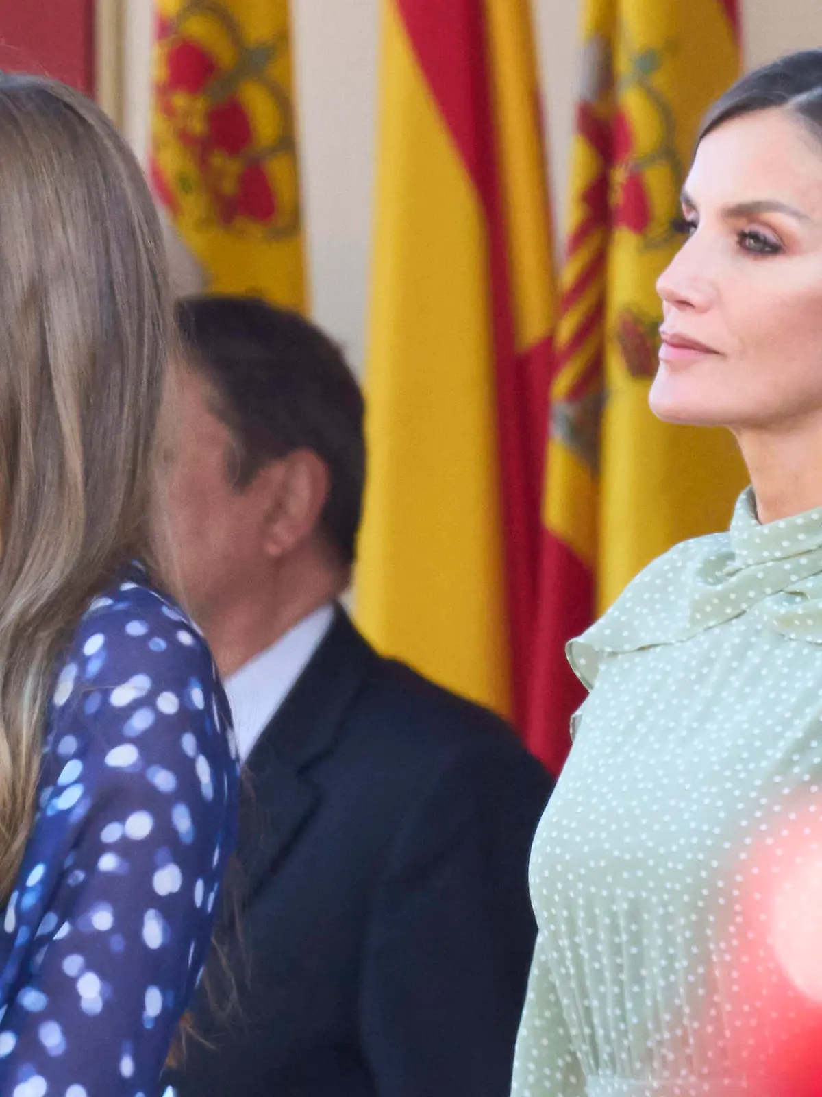  12-10-2022 Madrid Princess Sofia and Queen Letizia attend the military parade during the Dia de la Hispanidad, the national day, at Paseo de la Castellana in Madrid. No Spain  PUBLICATIONxINxGERxSUIxAUTxONLY Copyright: xPPEx
