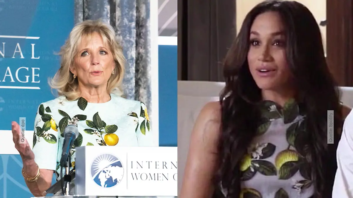 Warum Meghan Markle Jill Biden Zitronen schenkte Kleider machen Leute?!