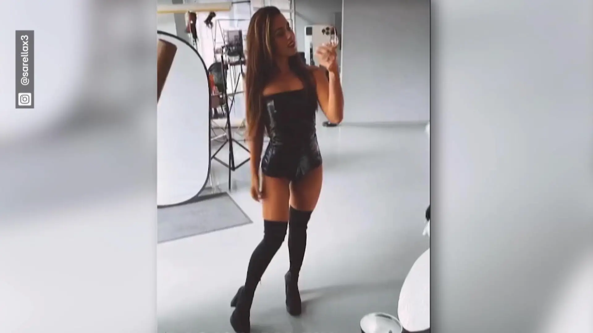 SEXY! Sarah Engels posiert in Lack und Leder Noch nie so gesehen!