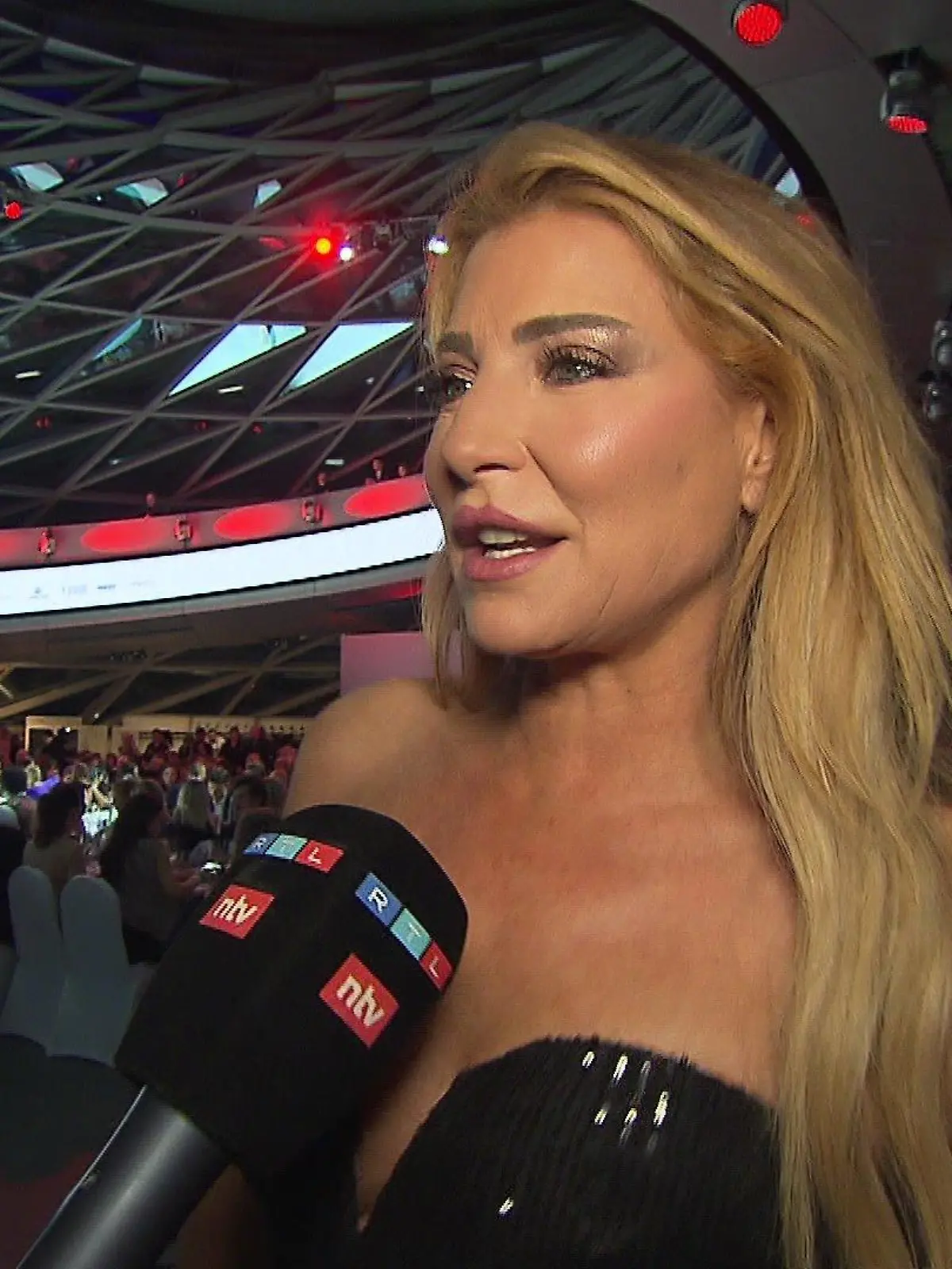 Giulia Siegel im RTL-Interview in München