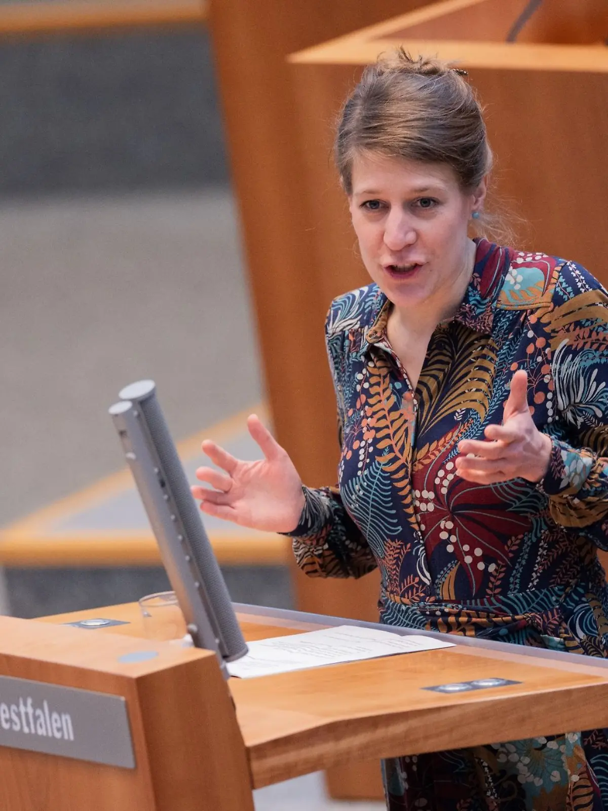 Verena Schäffer (Bündnis 90/Die Grünen), Fraktionsvorsitzende, spricht.