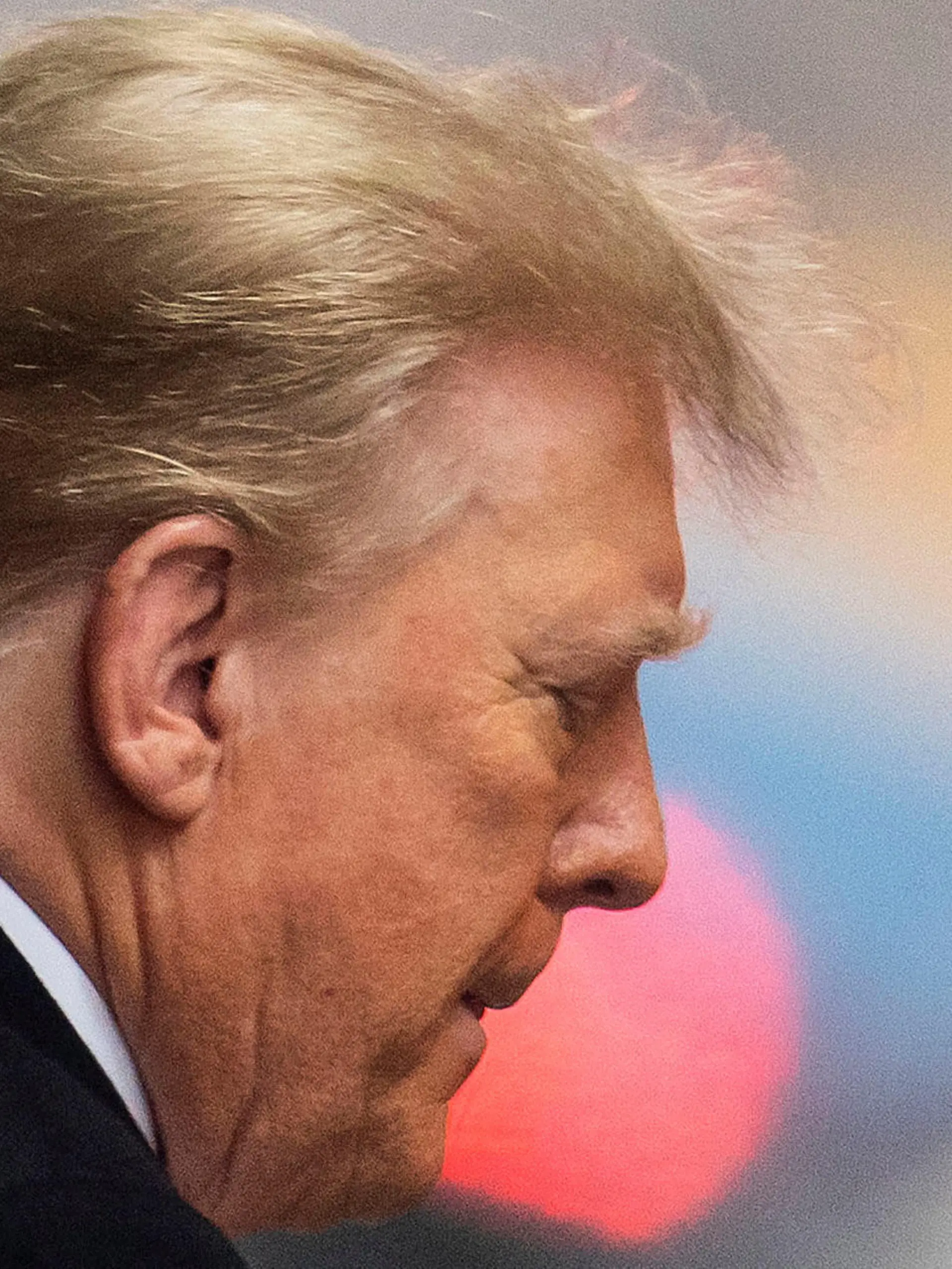 Former U.S. President Donald Trump departs for his second civil trial after E. Jean Carroll accused Trump of raping her decades ago, outside a Trump Tower in the Manhattan borough of New York City, U.S., January 26, 2024. REUTERS/Eduardo Munoz