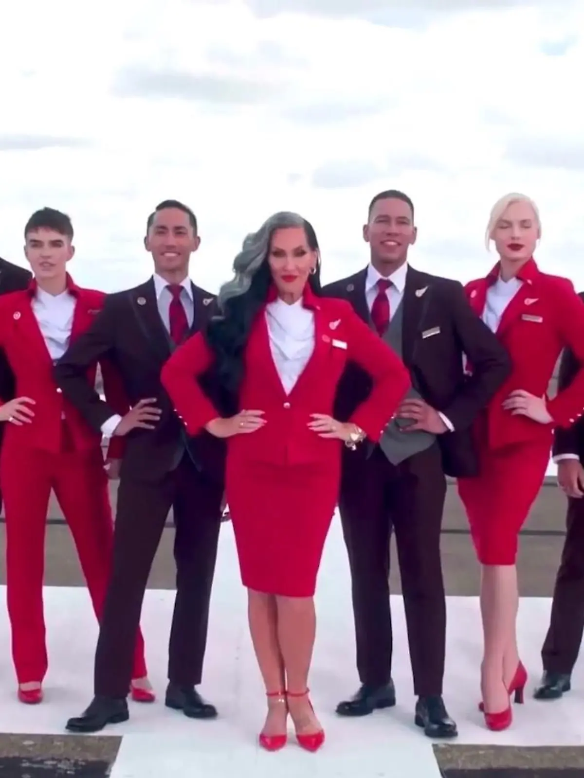 Virgin Atlantic Crew in Uniform