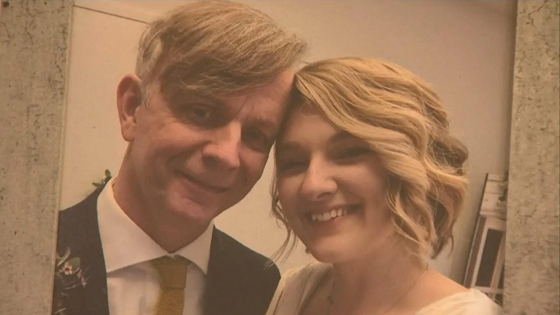 Jamie und Sarah Freeman bei ihrer Hochzeit