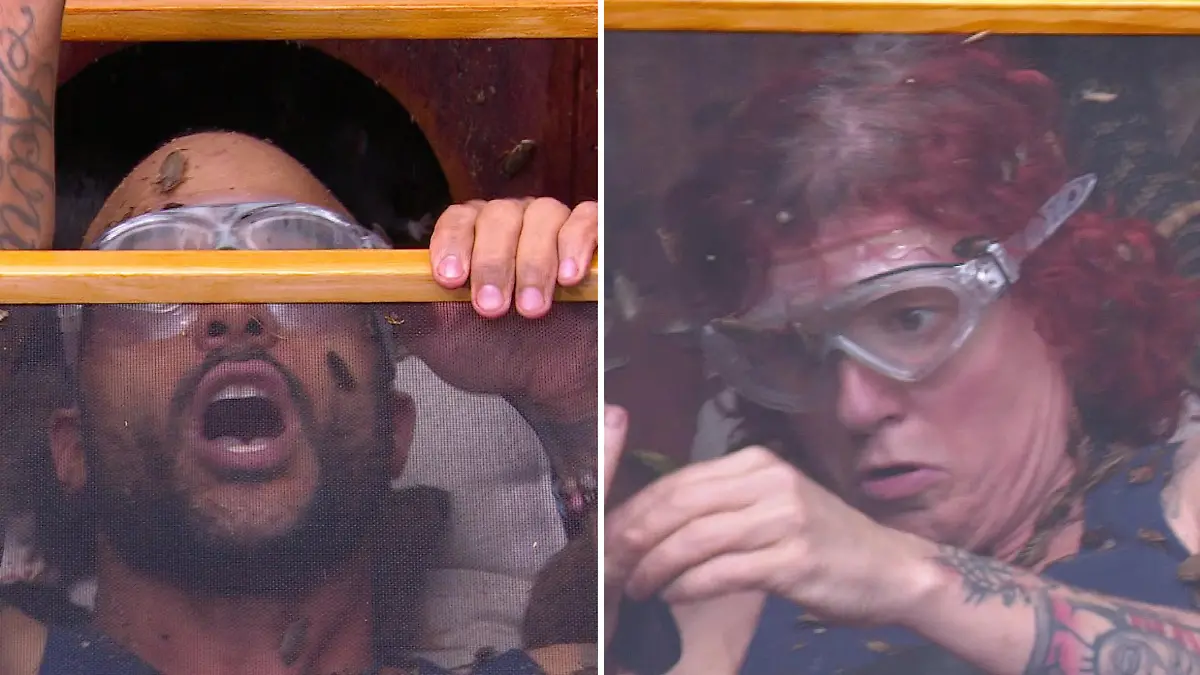 Dschungelprüfung an Tag neun: David Odonkor und Lucy Diakovska haben im Spa alles andere als Entspannung.