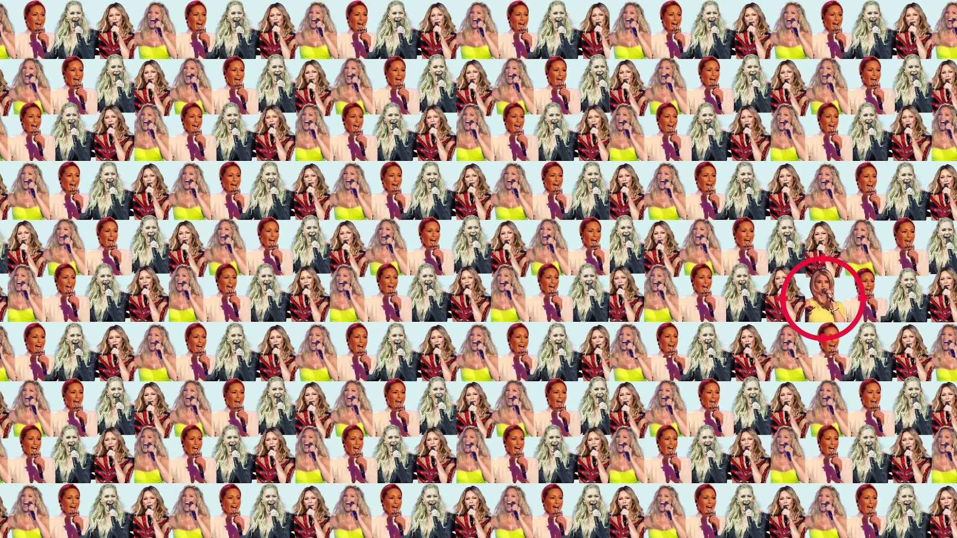 Aha! Beatrice Egli hat sich mittig auf der rechten Bildseite reingemogelt.