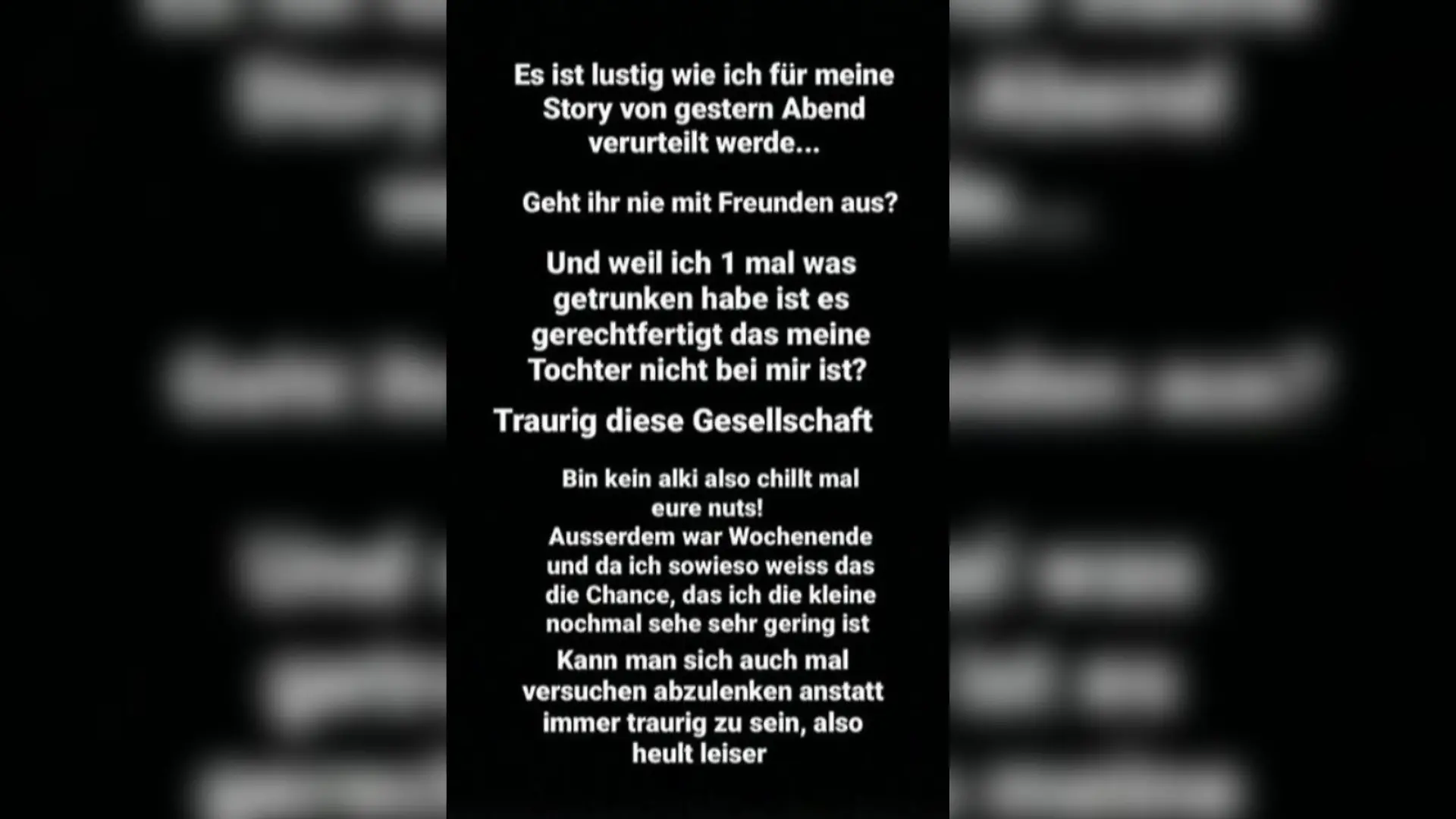 Screenshot aus Calantha Wollnys Instagram-Story.