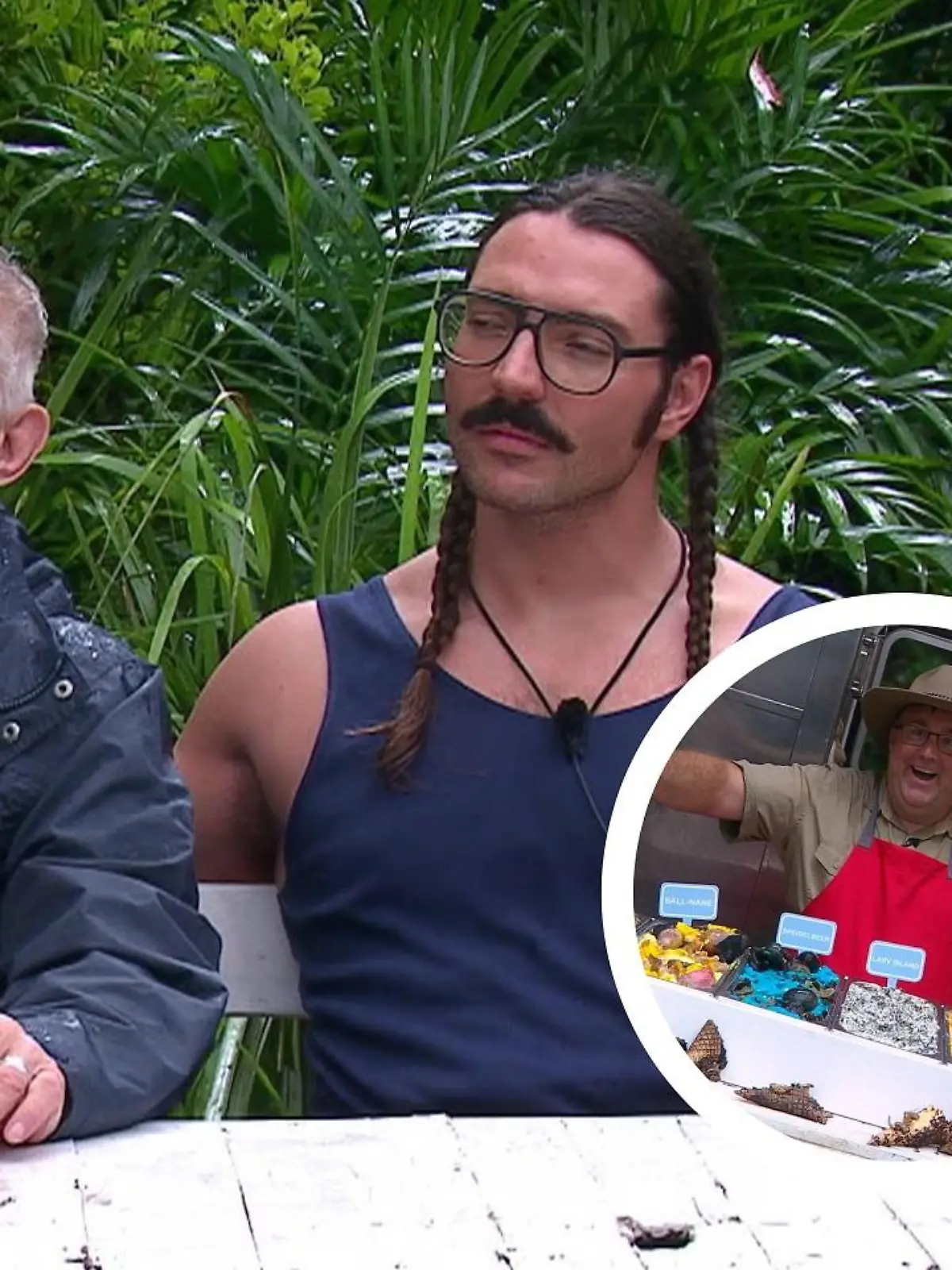 Heinz Hoenig, Fabio Knez und Mike Heiter in der Dschungelprüfung!