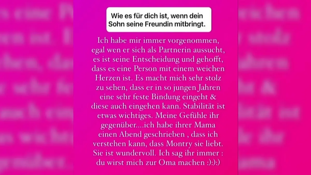 Screenshot aus Anna-Maria Ferchichis Instagram-Story.