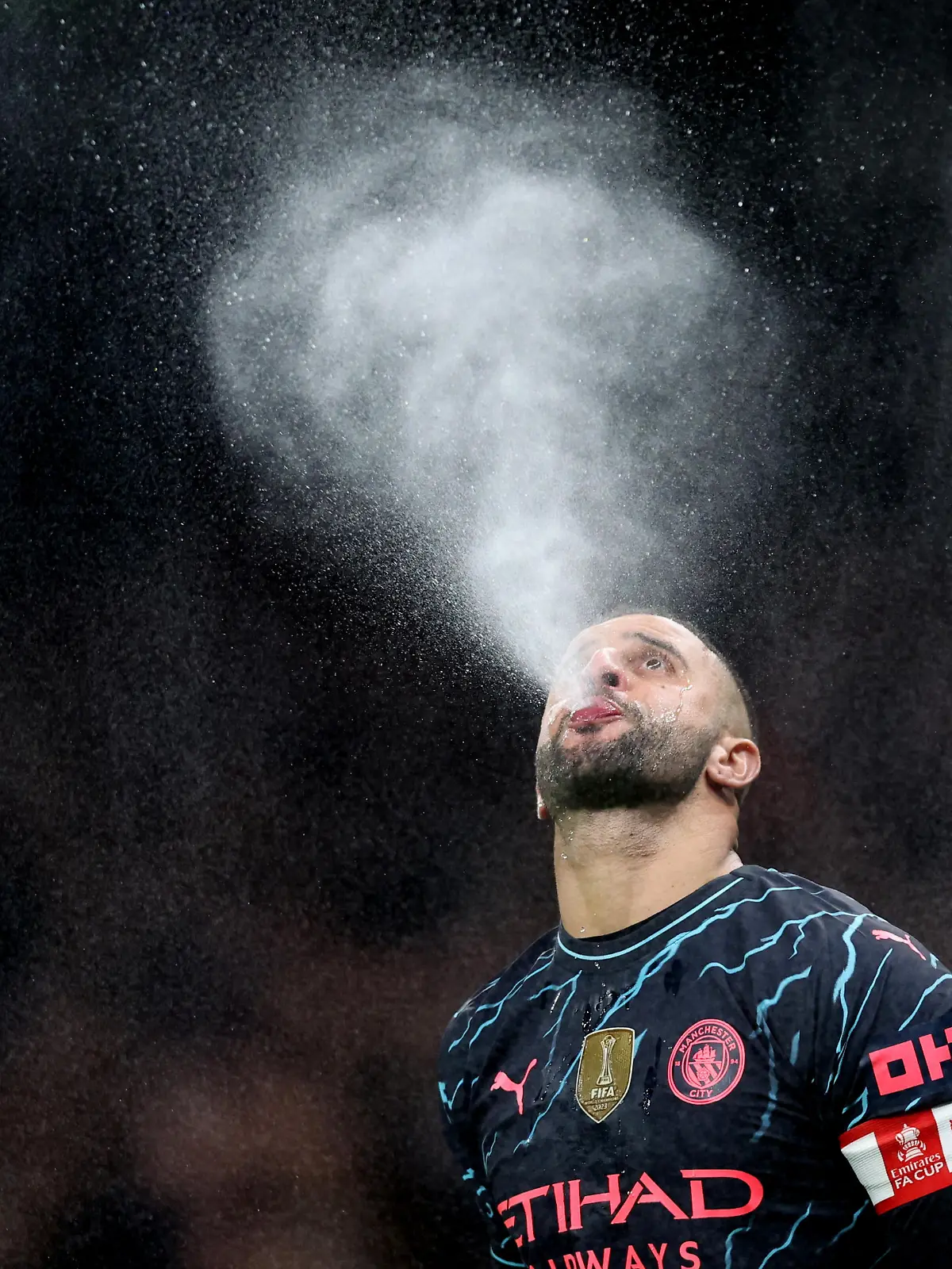 Soccer Football -  FA Cup - Fourth Round - Tottenham Hotspur v Manchester City - Tottenham Hotspur Stadium, London, Britain - January 26, 2024  Manchester City's Kyle Walker before the match REUTERS/David Klein
