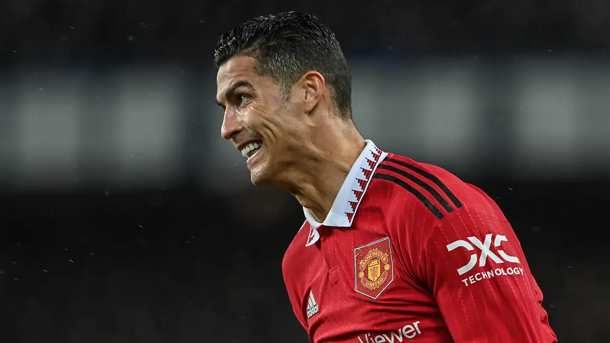 Premier League Everton v Manchester United, ManU Cristiano Ronaldo 7 of Manchester United reacts during the Premier League match Everton vs Manchester United at Goodison Park, Liverpool, United Kingdom, 9th October 2022 Photo by Craig Thomas/News Images Liverpool Goodison Park Merseyside United Kingdom Copyright: xCraigxThomas/NewsxImagesx 