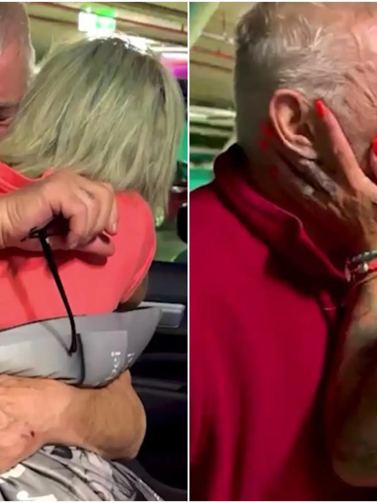Überglücklich fallen sie sich in die Arme: Annika Kärsten-Hoenig und ihr Mann Heinz Hoenig.