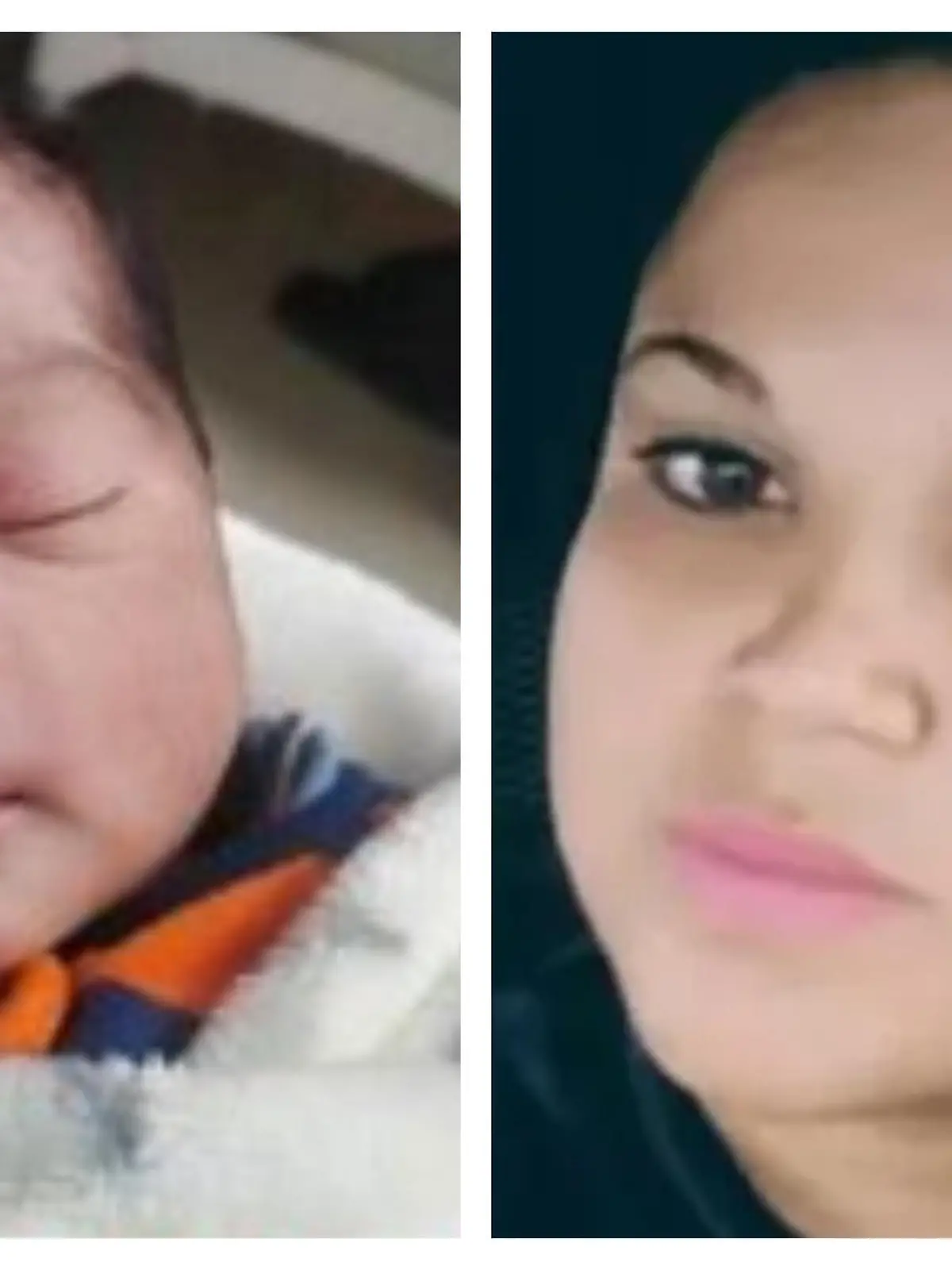 as Amber Alert-Poster des in der Stadt Pachuca gestohlenen Babys.