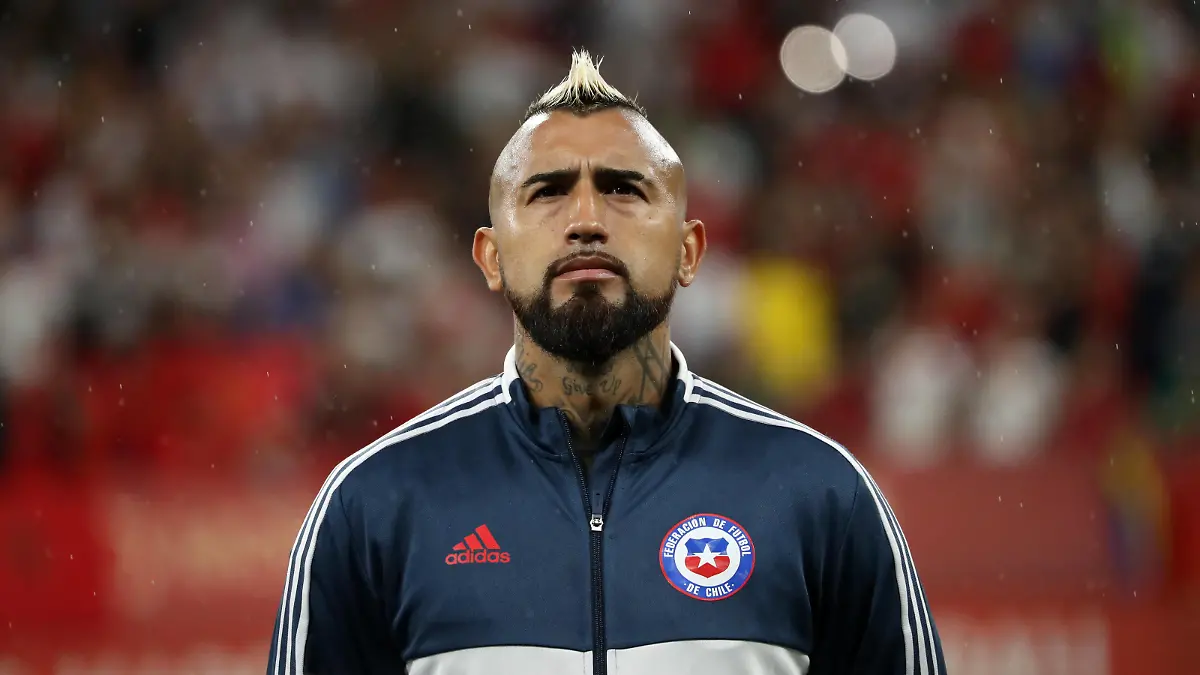  Morocco v Chile - International Friendly, Länderspiel, Nationalmannschaft match Arturo Vidal during the friendly match between Morocco and Chile, played at the RCDE Stadium on 23th September 2022, in Barcelona, Spain. Barcelona Barcelona Spain PUBLICATIONxNOTxINxFRA Copyright: xUrbanandsportx originalFilename:urbanandsport-moroccov220923_npZ5V.jpg