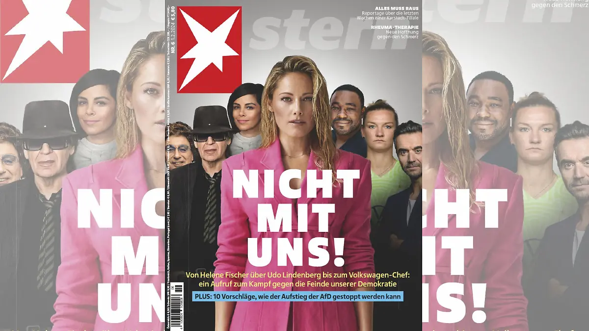 Helene Fischer und Co. erheben in der aktuellen Ausgabe des stern ihre Stimme