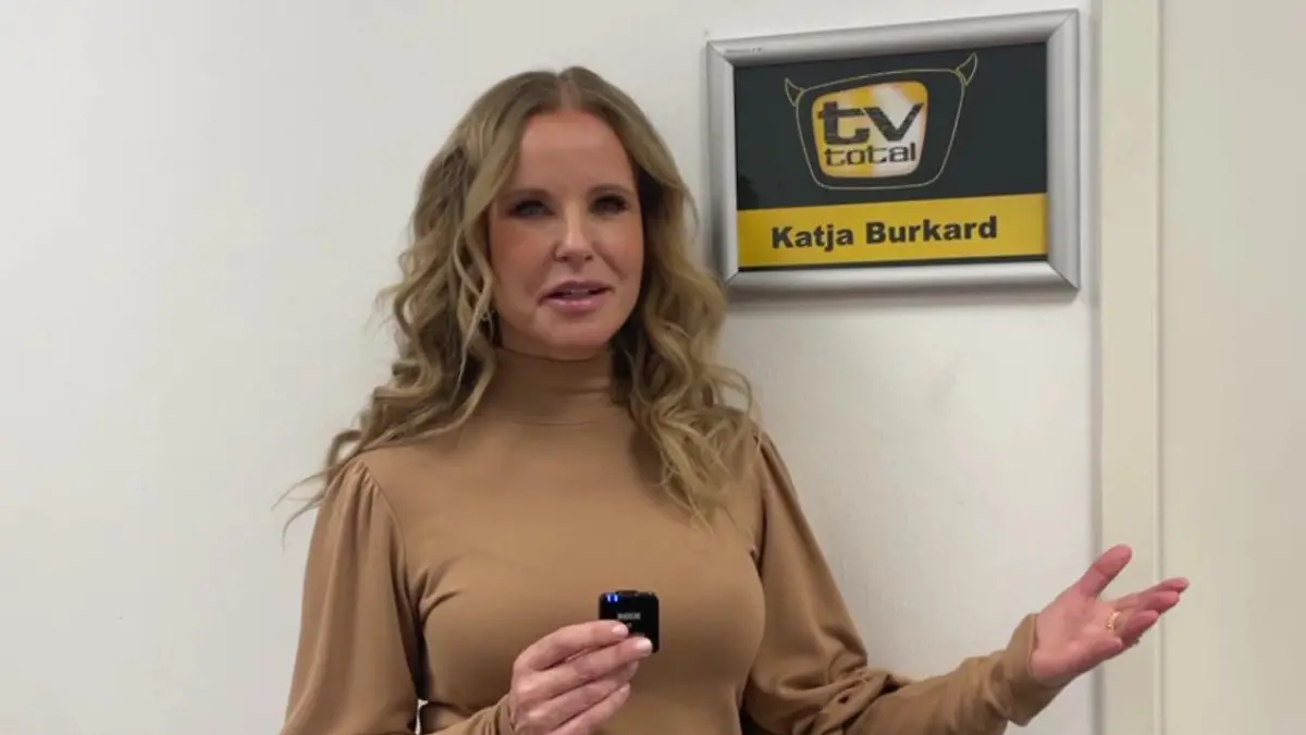 RTL-Moderatorin Katja Burkard erklärt ihren TV total-Einsatz.